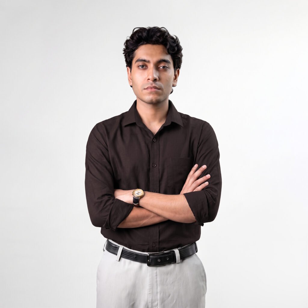 Oxford Cotton Shirt: Burgundy