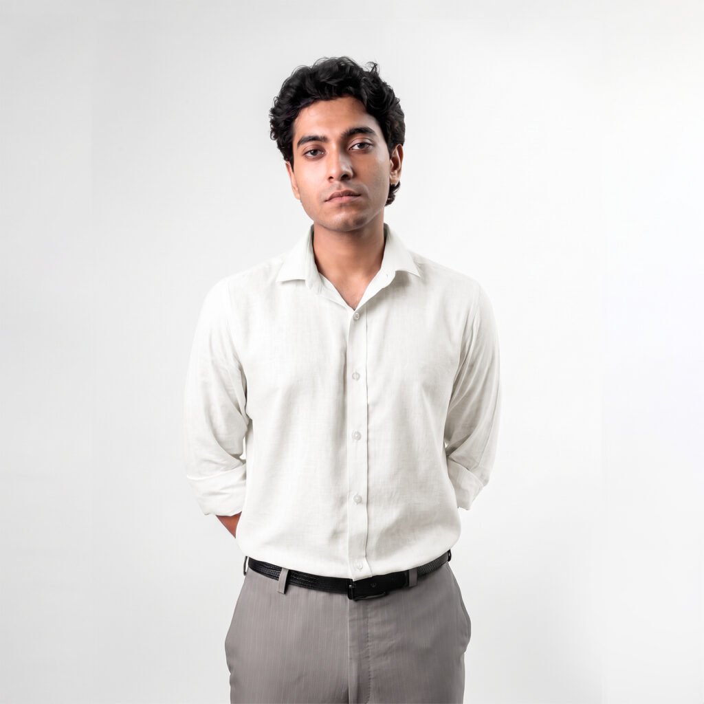 Oxford Cotton Shirt: White