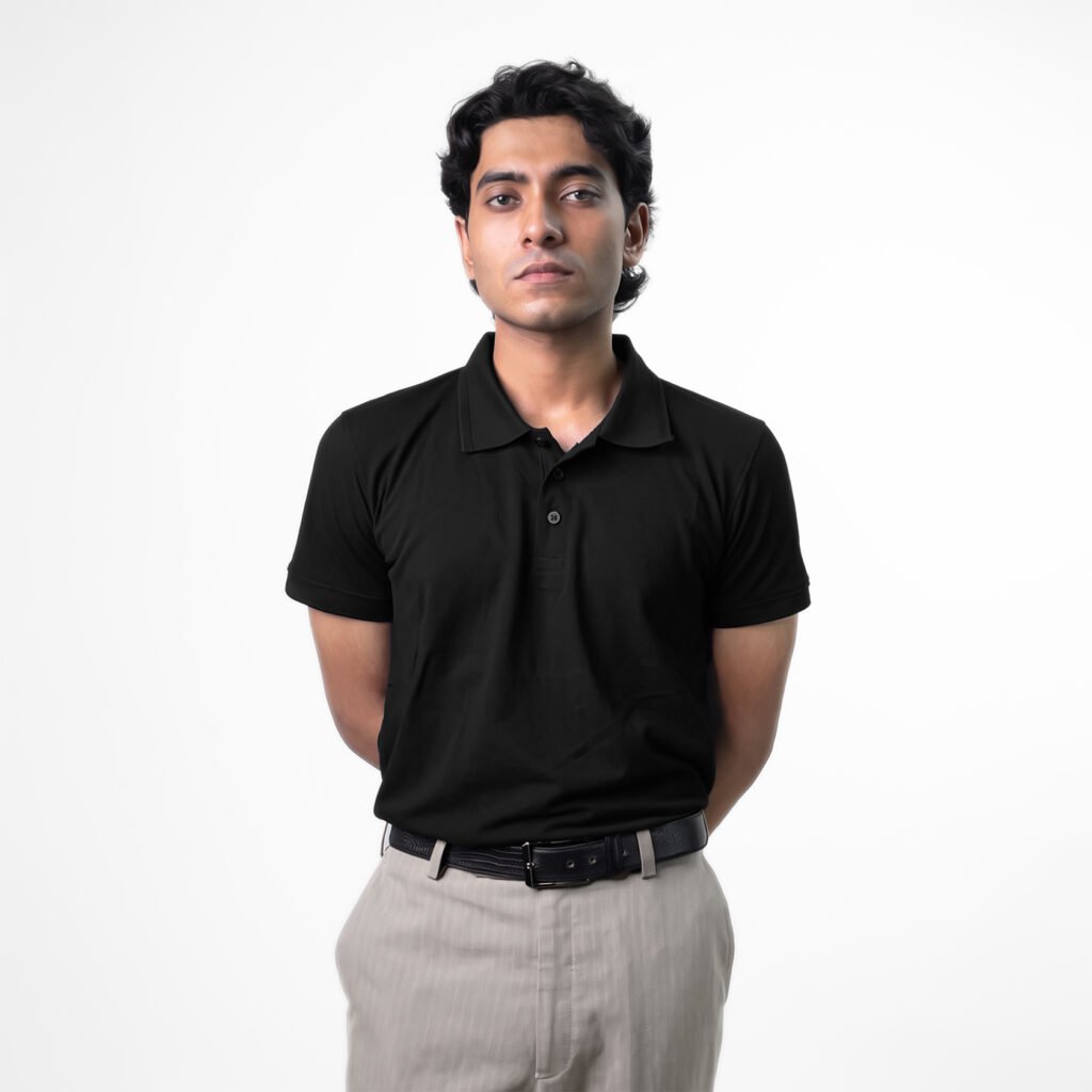 Classic Pique Polo: Black