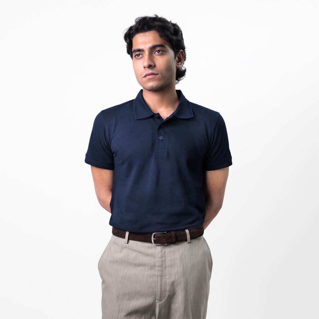 Classic Pique Polo: Navy Blue
