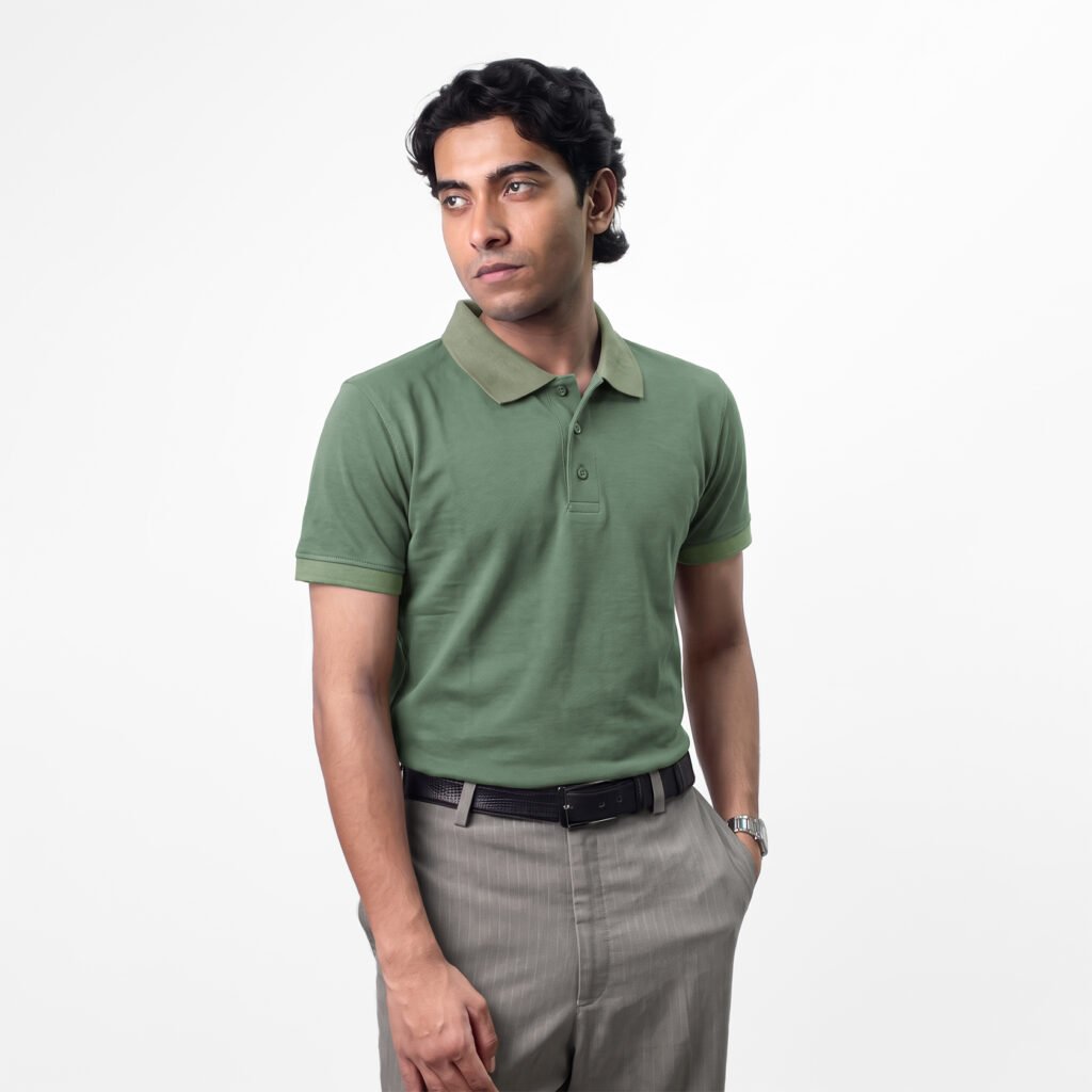 Classic Pique Polo: Sage